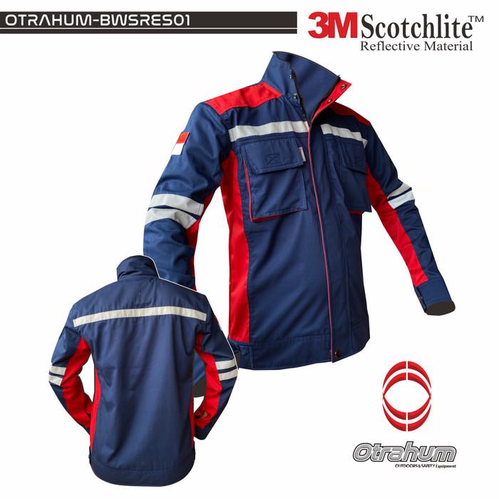 Baju Wearpack Semi Jaket Safety Resleting Seragam Kerja K3 Pita 3M Kualitas Terjamin