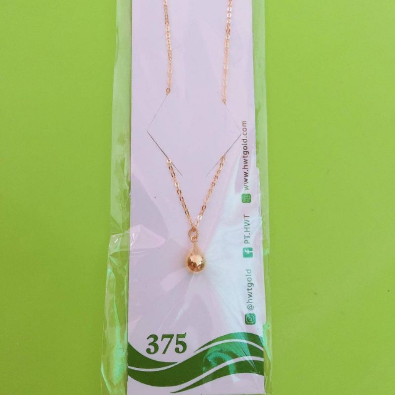 Kalung Anak dan dewasa love, bulan, tetes 3D berat ringan HWT kadar 375 8K