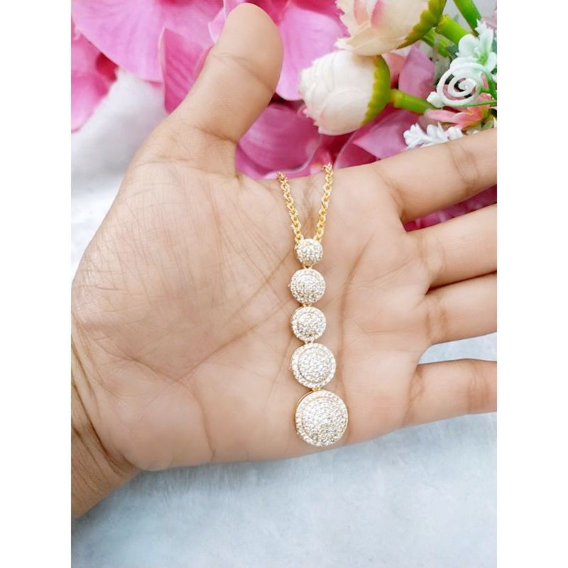 Kalung+Liontin Permata Susun5 779