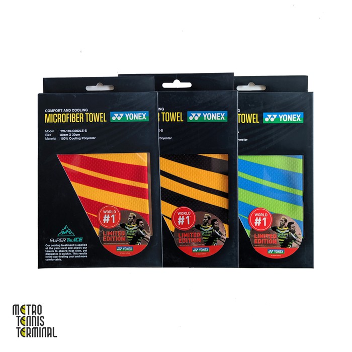 Yonex Microfiber Towel Handuk Lap Badminton - Red Yellow