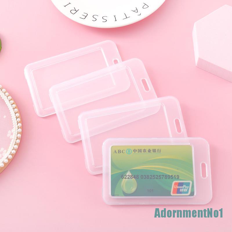 (AdornmentNo1) 1pc Holder Kartu Nama Bahan Plastik Transparan