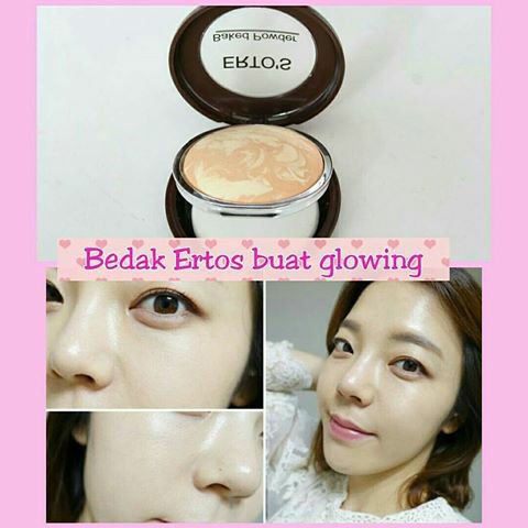 [COD] BAKED POWDER Bedak Make Up Natural &amp; Glowing - Wajah dan Muka Lembut Ringan dan Tahan Seharian