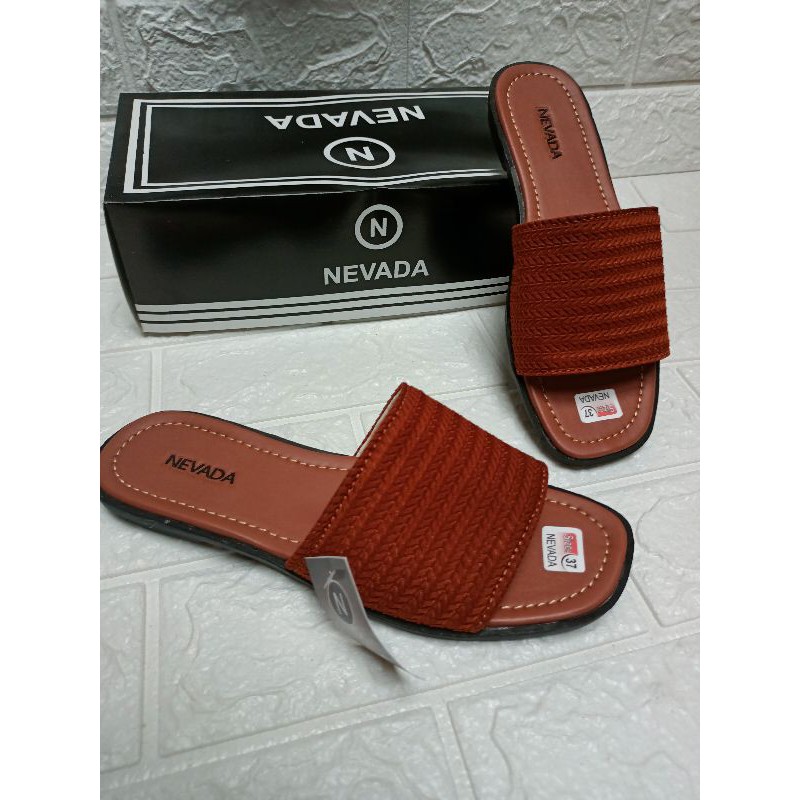 Sandal Slop rajut NVD | Sandal Rajut Cewek