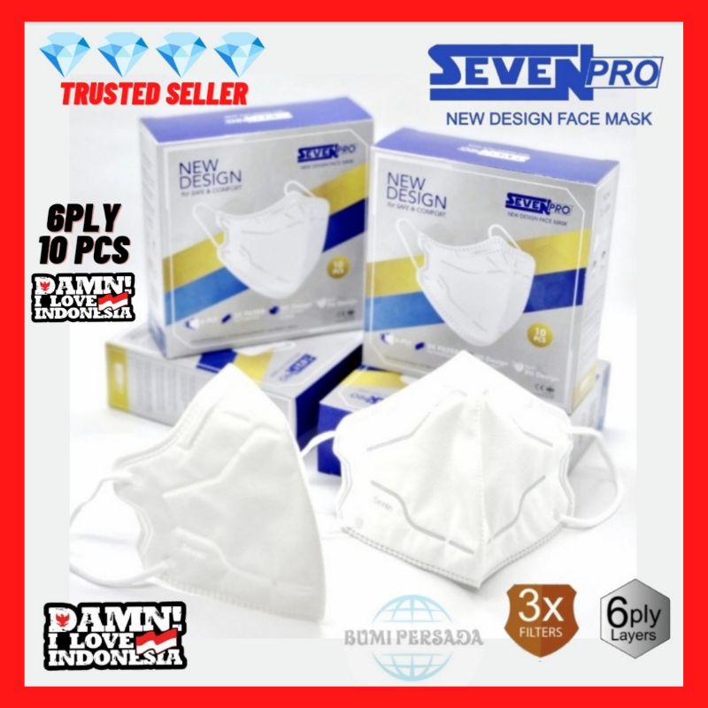 KN95 Pro Seven Pro 6Ply Kemenkes Medis isi 10pcs 6 Ply KN 95