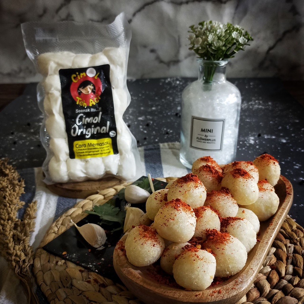 

Cimol Teh Aci - Frozen Food - Kemasan Vacuum - 250gr - 30 Butir - Cabe Garam
