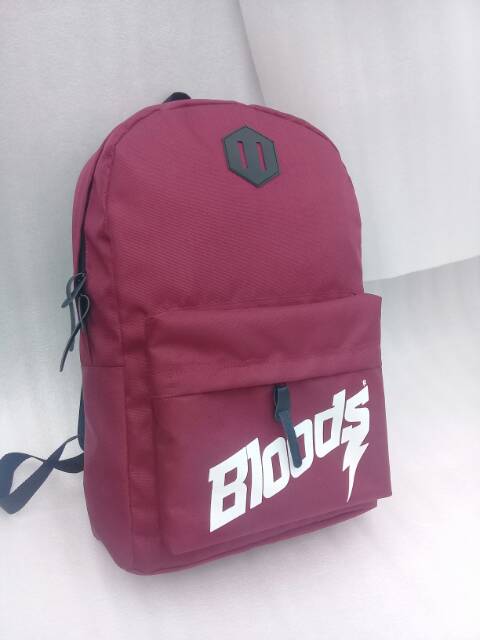 TAS RANSEL DISTRO BLOODS CASUAL PRIA&amp;WANITA TAS KERJA KULIAH SANTAI WEKEND HUNTING DLL