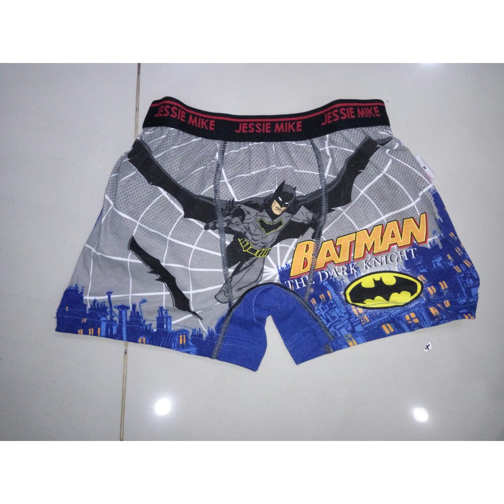 Celana Dalam / Boxer Anak Laki merk Jessie n Mike - Bat man NEW