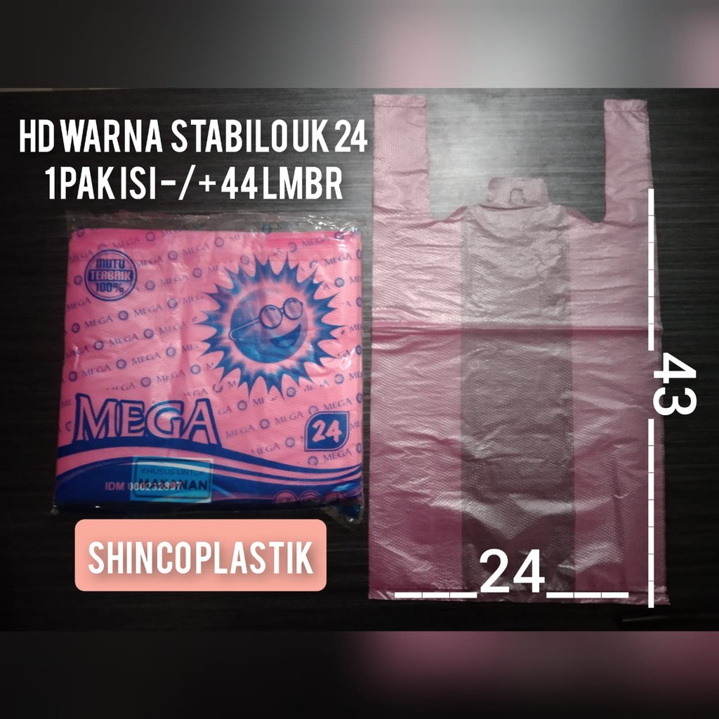 

kantong plastik warna stabilo ukuran 24