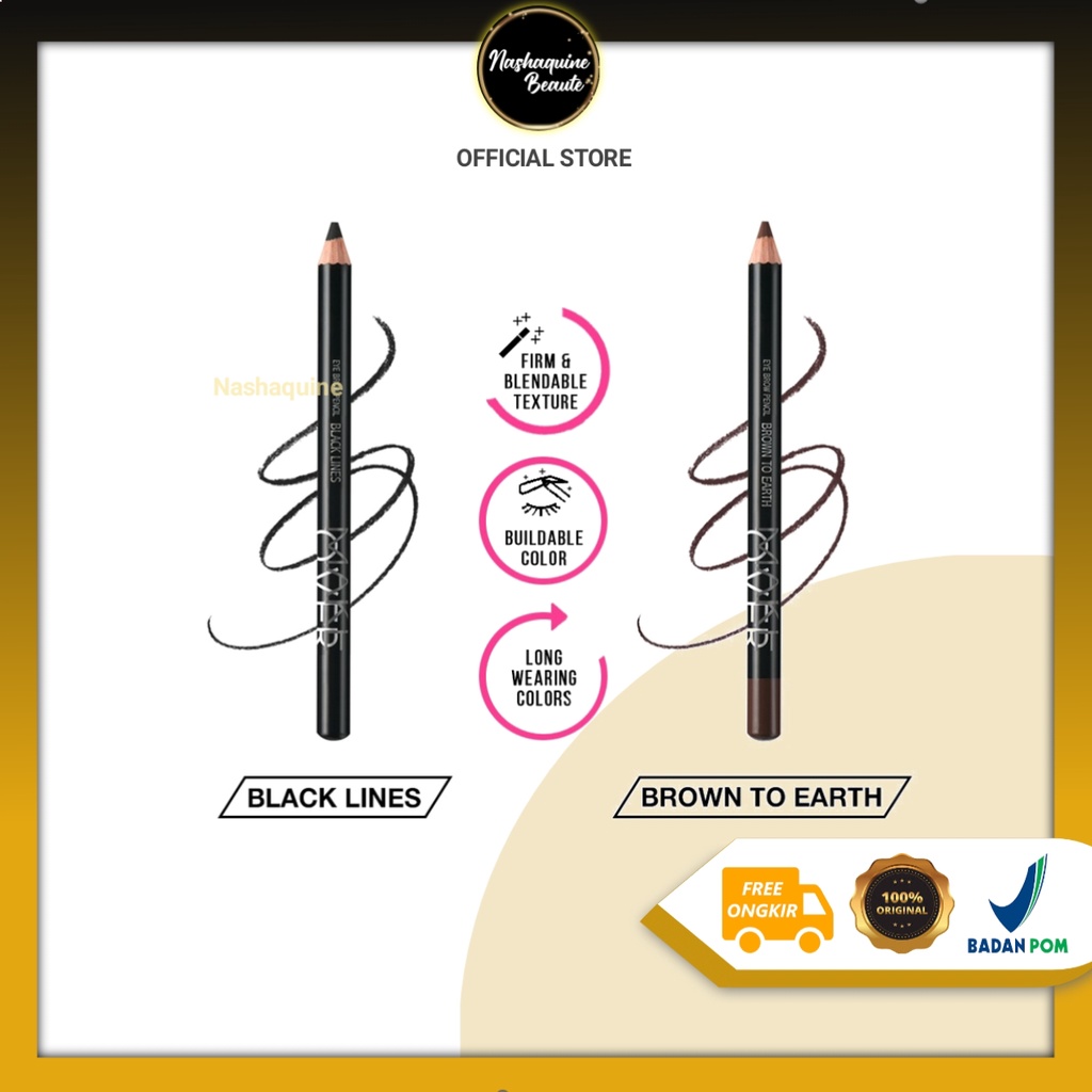 MAKE OVER Eyebrow Pencil Brown To Earth