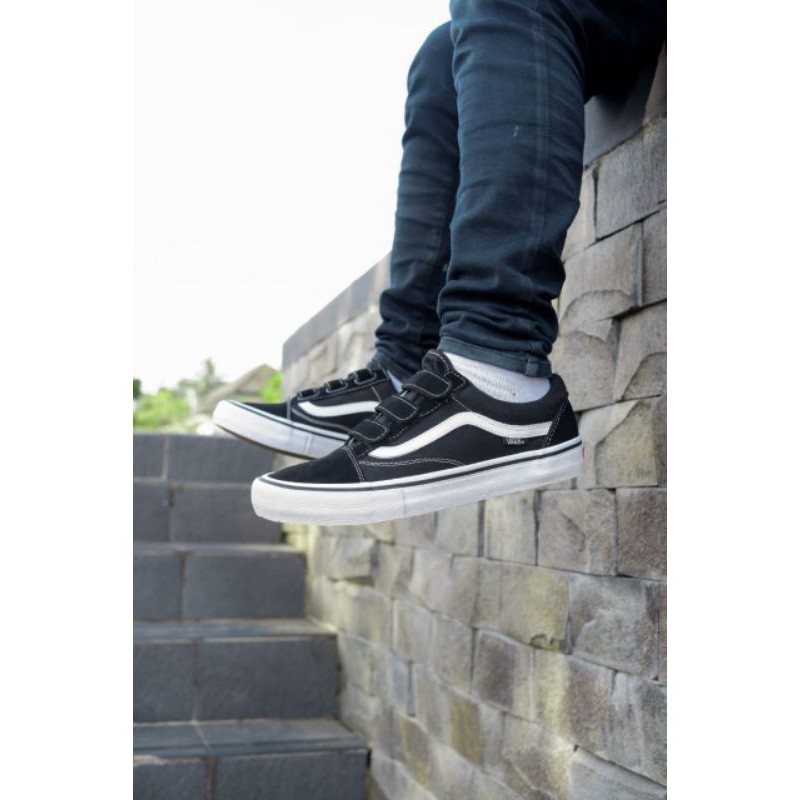 Vans oldskool pro Velcro black/whire