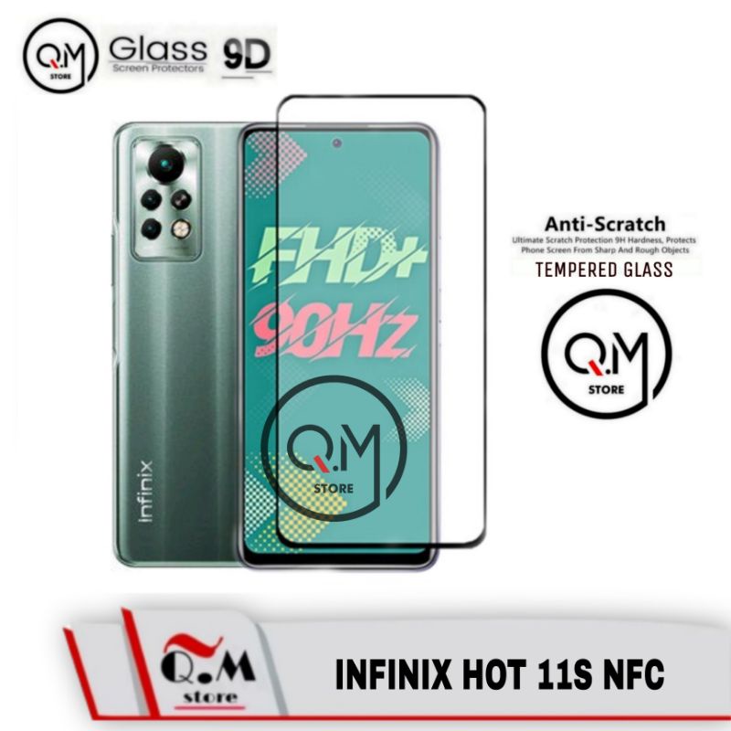 PROMO Tempered Glass Infinix Hot 11S / HOT 11S NFC Anti Gores Screen Guard Pelindung Layar Full 9D