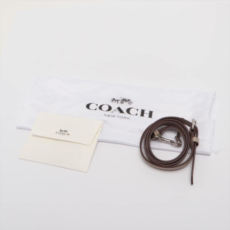 Coach Colorblock Classic Logo Canvas Celia Double Flap Crossbody (C2185)