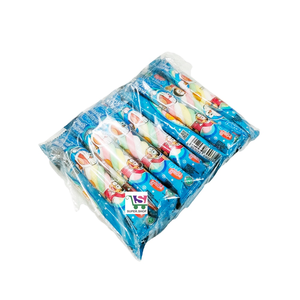 Doraemon Marshmallow Bulat/  Kepang Lilit Loka (isi 20 pc)