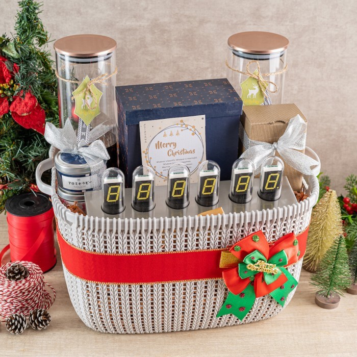 UCHII Exclusive Christmas Hampers Silver Gift Set Parcel Natal Mewah