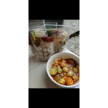 

Baso aci Si Gurih paket komplit