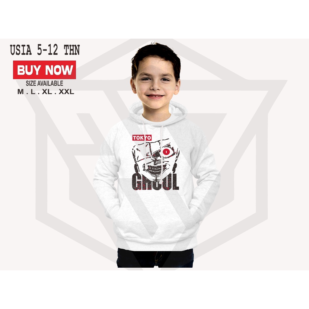 JAKET HODDIE ANAK TOKYO GHOUL | HOODIE ANAK | JAKET ANAK | HOODIE ANIME