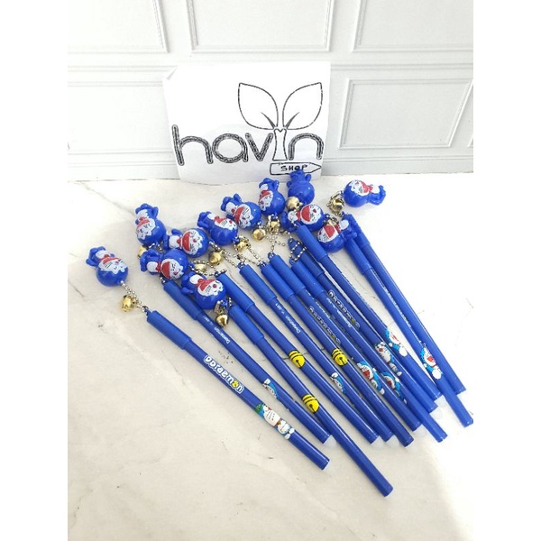 (12pc) pen gel DORAEMON/PULPEN GEL DORAEMON KUCING-DORAEMON BELL