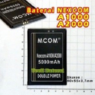Battery Batre Baterai Double Power Mcom Nexcom A1000 / A2000