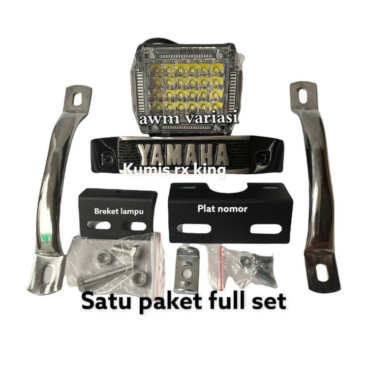 Paket Lampu Led Set Kumis Kumisan Rx King Set Pangkon Breket Full Set