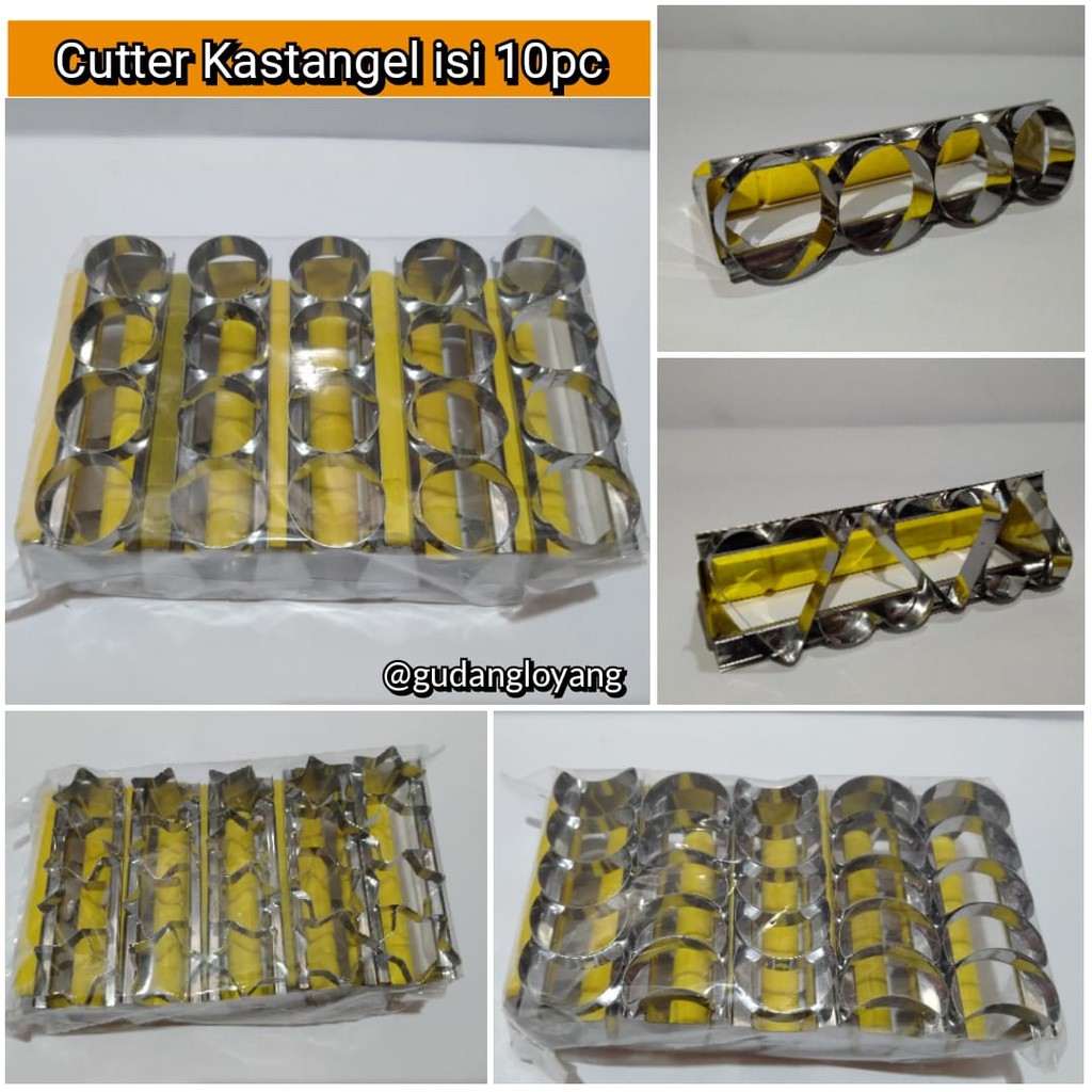 CUTTER KASTENGEL BANGKET KACANG KUE GAGANG KAYU MURAH CETAKAN KUE SALJU KUE KACANG KUE KEJU 1PACK ISI 10pc