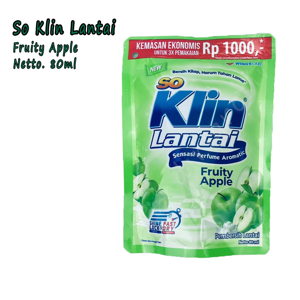 So klin * Lantai * Aroma * Fruity Apple * 60ml