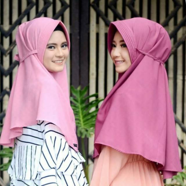 PROMO Hijab Khimar Simple Pet Tali