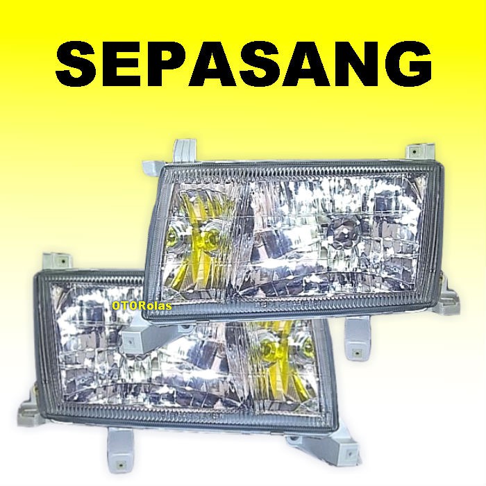 LAMPU DEPAN BESAR KIJANG KAPSUL 1997 1999 98 97 99 1998 HEAD LAMP UTAMA KRISTAL