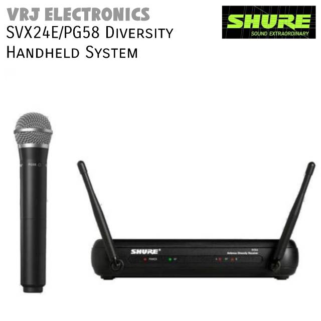 Shure SVX24E/PG58 Diversity Handheld System