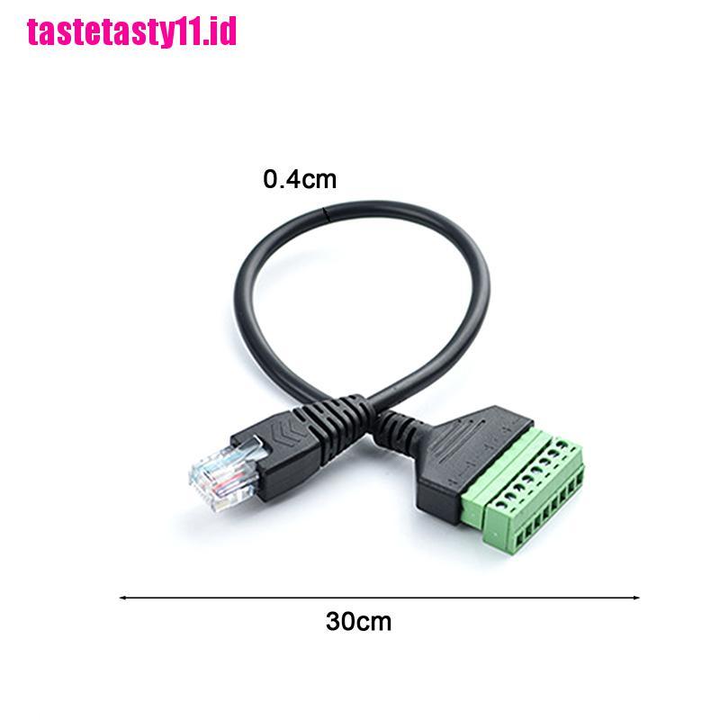 Adapter Konverter Sekrup Terminal Rj45 Ethernet Male Ke 8 Pin