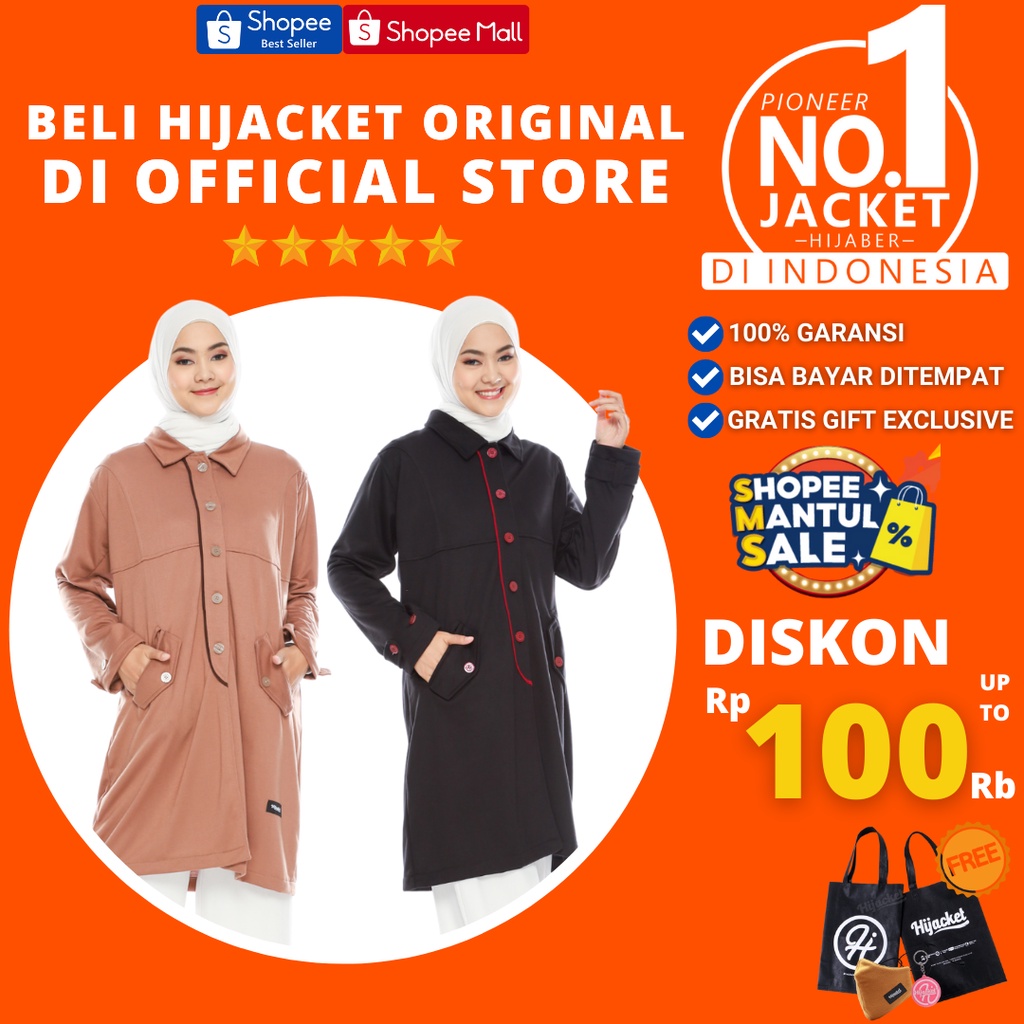 ✅Beli 1 Bundling 3✅Hijacket Original AISHA Series Jacket Hijaber Jaket Wanita Muslimah Azmi Hijab No 1 Indonesia Hijaket Jaket Hijab Hijaber Tebal Hangat Premium Jaket Musim Dingin Hijacket