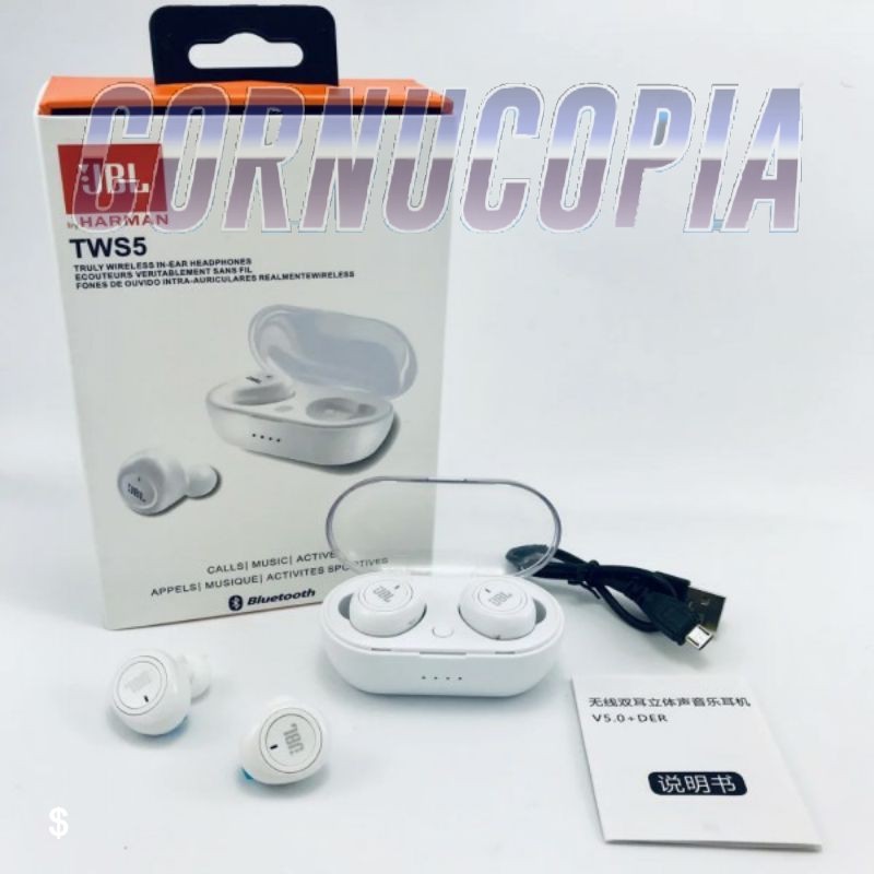 Headset Bluetooth JBL TWS 5 Wireless Earphone JBL TWS 5