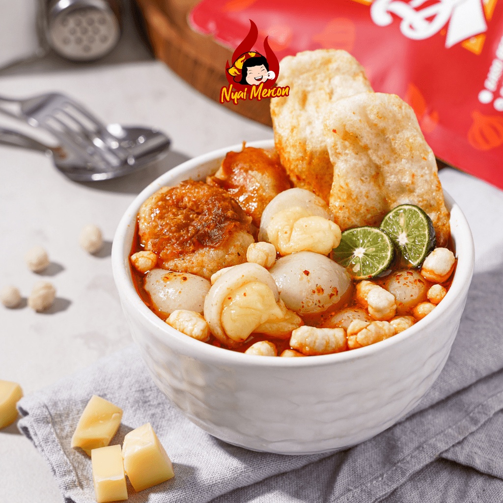 Baso Aci Bakso Aci Keju Mozarella Enak Nyai Mercon