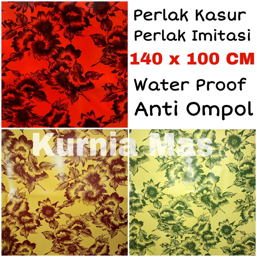 Perlak Kasur Meteran Perlak Nifas Motif Bunga Karpet Plastik Imitasi Anti Air Perlak Bayi Anti Ompol