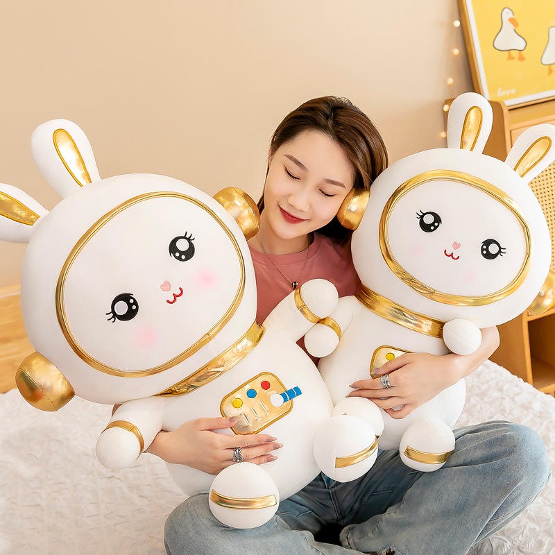 Boneka Bunny Kostum Astronot Bahan Plush