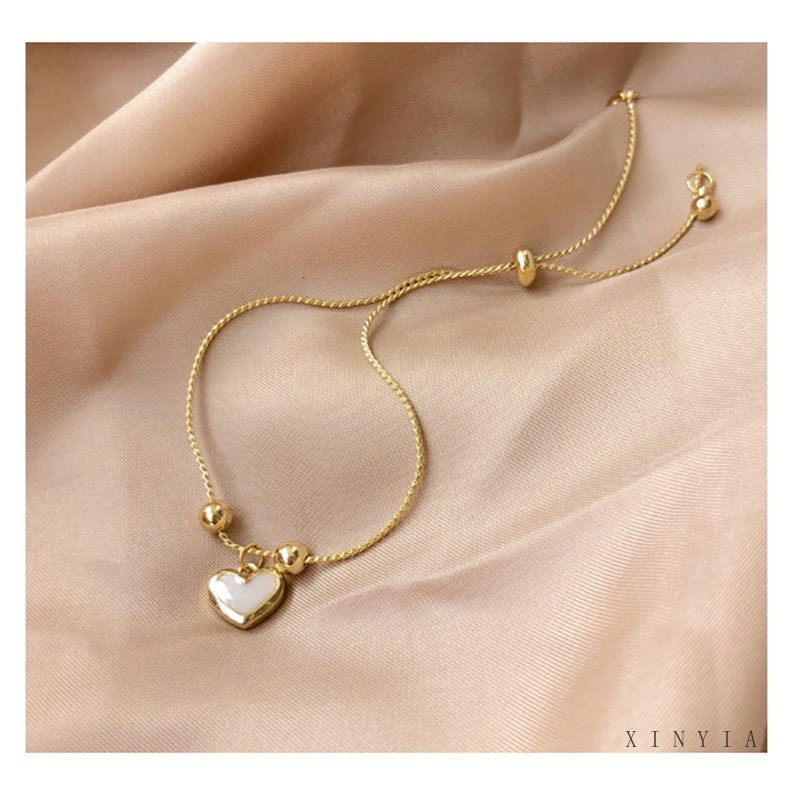 Small Fresh Love Bracelet Korean Version of Simple Jewelry Gold Bracelet Female Accessories