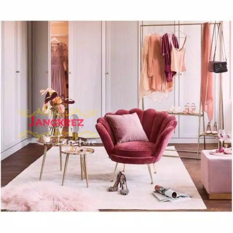 KURSI SINGLE SOFA KERANG