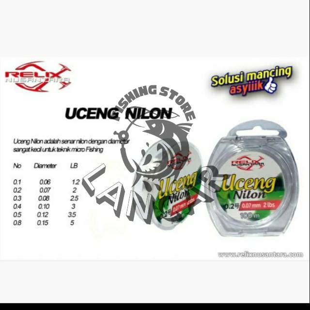 SENAR UCENG NILON RELIX NUSANTARA MICRO FISHING PANCING