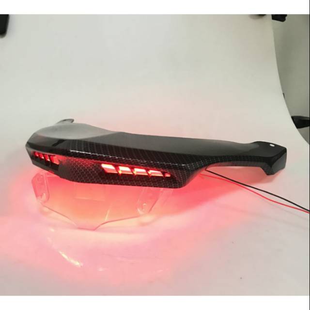 Cover Ducktail + Lampu LED Carbon Yamaha Nmax Nemo