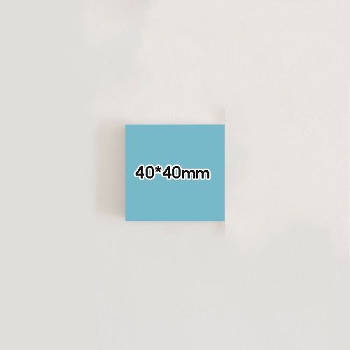Winzige Transparent Sticky Notes transparan Memo Sticky Note Plastik Stiker Label Anti Air To Do List Untuk Kantor Sekolah-Biru 40*40mm