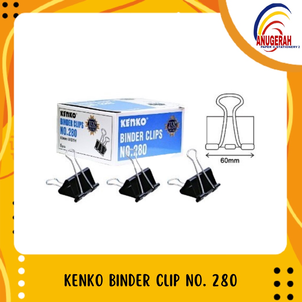 

KENKO BINDER CLIP NO. 280 (PCS)