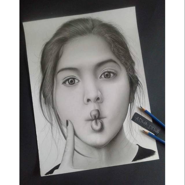 56 Gambar Hitam Putih Wajah HD