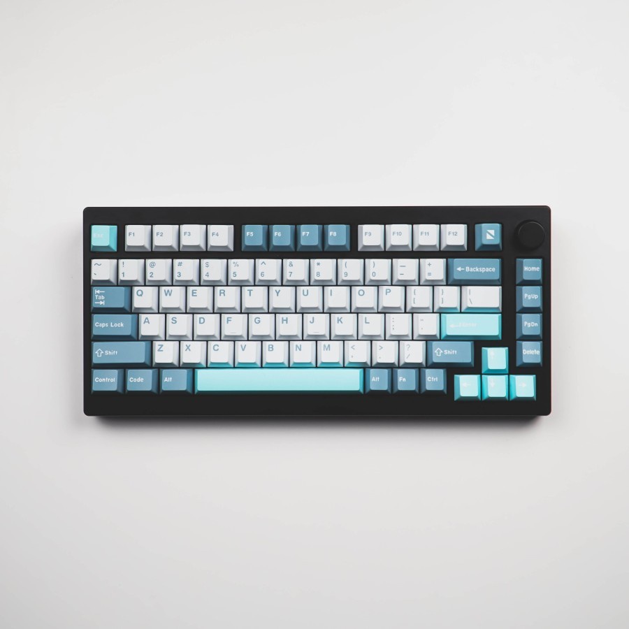 Noir Azure PBT Double-shot Keycaps 167 Set Cherry Profile