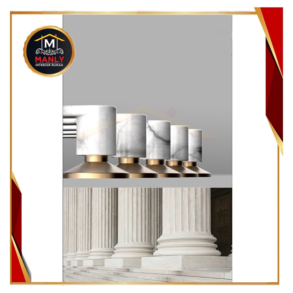 Tarikan Marmer Handle Marmer Handle Lemari 96 mm, 128 mm &amp; 160 mm 3329 Handel Laci Pintu Lemari Marmer Marble