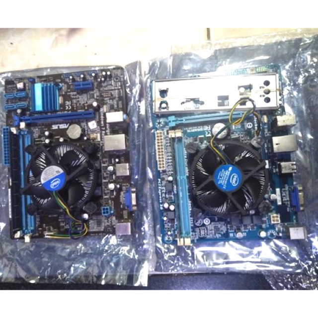 Paket mainborad h61 i5 3470 ram 4gb plus fan merk gigabyte asus