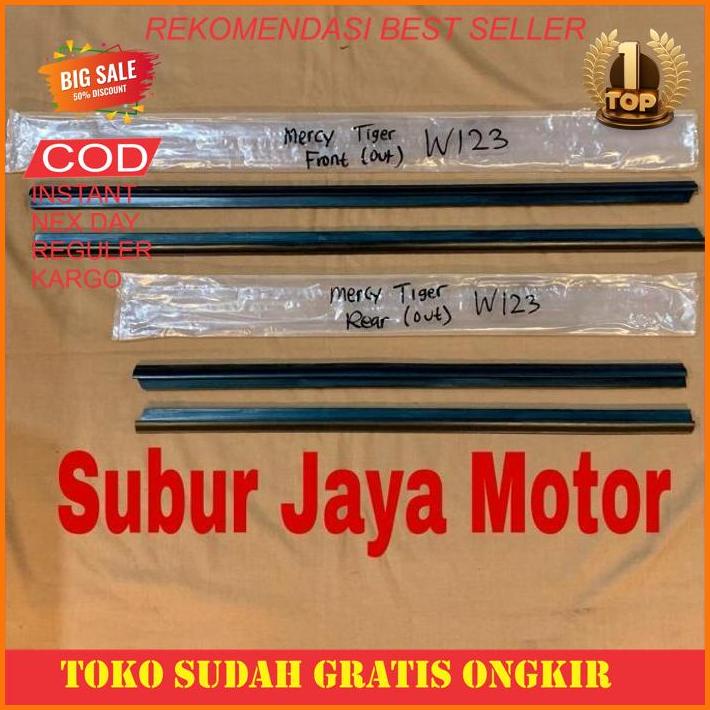 Sparepart Mobil Karet Pelipit Kaca Luar Mercy Tiger W123 (4 Pintu) New Produk Rekomendasi