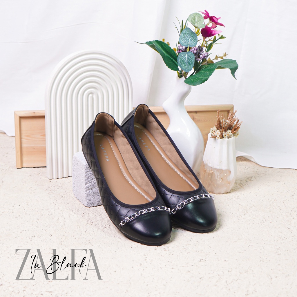 AVLINSTORE - tipe ZALFA Spatu Flatshoes Kasual Cewek Kuliahan Jalan Santai Empuk Sepatu Kerja Ballerina