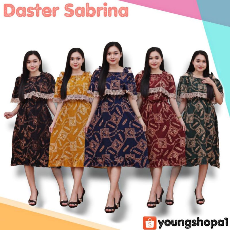 DASTER ARAB KEKINIAN MURAH RENDA SABRINA MOTIF TERBARU BUSUI RAYON TEBAL TERLARIS TURKI TUNIK HOME D