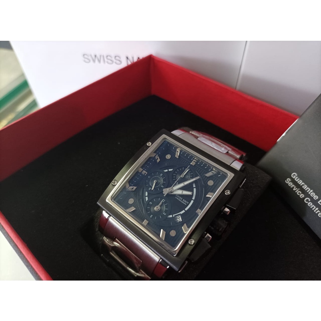 JAM TANGAN PRIA SWISS NANVY SN-6835 SILVER ORIGINAL