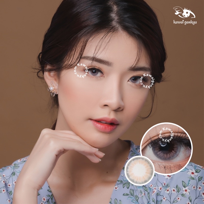 Kawai Gankyu Miacare 1day lens shimmer gray (10pcs tidak bs beda minus)