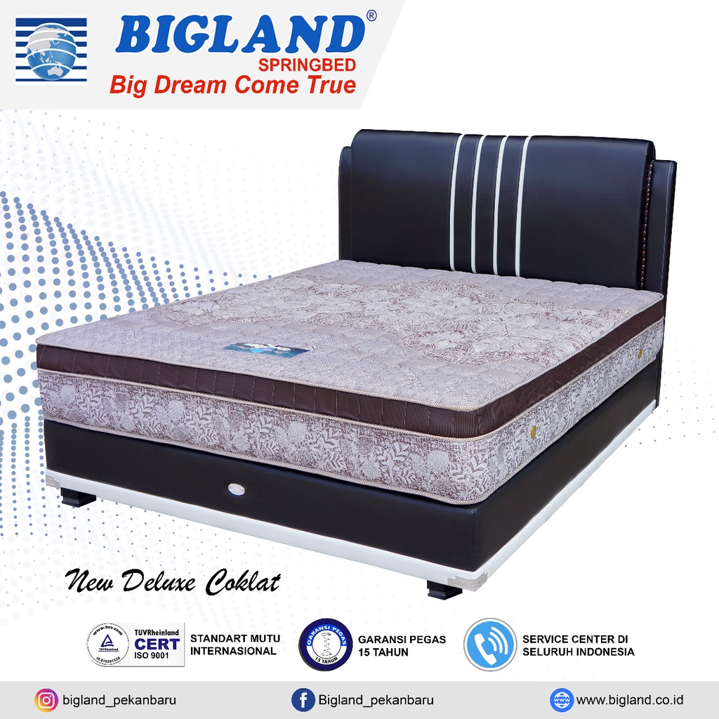 Springbed Bigland NEW Deluxe 180x200 / Matras Bigland / Kasur Bigland / Springbed King ( PEKANBARU ONLY )